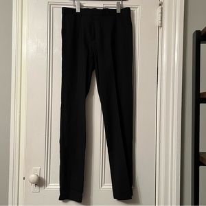 Slim fit black dress pants